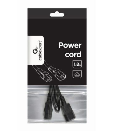 CABLE ALIMENTACION GEMBIRD EXTENSION C13 MACHO A C14 HEMBRA 18M