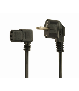 CABLE ALIMENTACION GEMBIRD SCHUKO A C13 90 GRADOS 18M