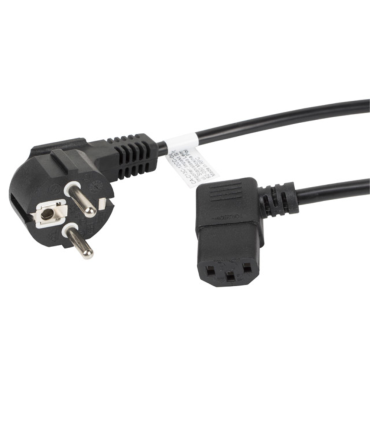 CABLE DE ALIMENTACION LANBERG SCHUKO CEE 7 7 A IEC320 C13 ACODADO 18M