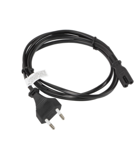 CABLE LANBERG DE ALIMENTACION OCHO CEE 7 16 A IEC320 C7 EURO RADIO NEGRO 18 M