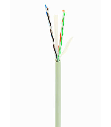 CABLE RED GEMBIRD UTP CAT6 TRENZADO PREMIUM CCA AWG24 BOBINA 305M GRIS