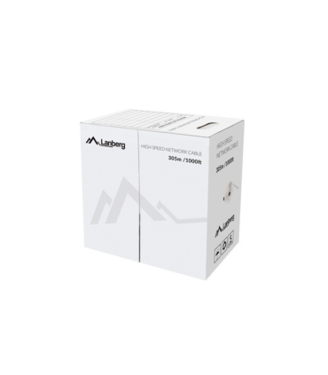 BOBINA CABLE RED LANBERG UTP RJ45 CAT5E SOLIDO CU AWG24 305M AZUL FLUKE