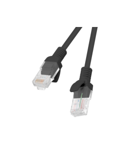 CABLE RED LANBERG LATIGUILLO CAT6 UTP 05 M NEGRO FLUKE PASSED