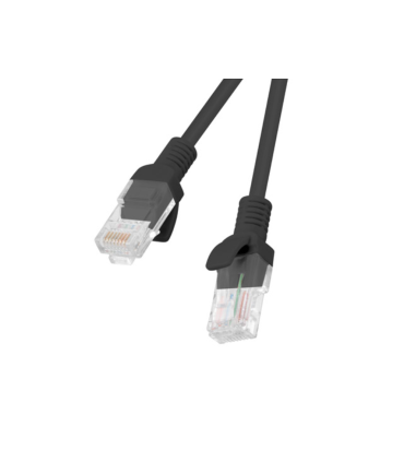 CABLE RED LANBERG LATIGUILLO CAT6 UTP 05 M NEGRO FLUKE PASSED