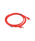 CABLE RED LANBERG LATIGUILLO CAT6 UTP 2M ROJO FLUKE PASSED
