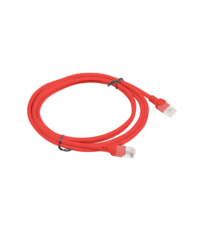 CABLE RED LANBERG LATIGUILLO CAT6 UTP 2M ROJO FLUKE PASSED
