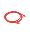 CABLE RED LANBERG LATIGUILLO CAT.6 UTP 2M ROJO FLUKE  PASSED