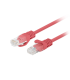 CABLE RED LANBERG LATIGUILLO CAT6 UTP 1M ROJO FLUKE PASSED PACK 10 UD