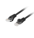 CABLE RED LANBERG LATIGUILLO CAT6 UTP LSZH CU 15M NEGRO FLUKE PASSED