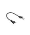 CABLE RED LANBERG LATIGUILLO CAT.6 FTP 0.25M NEGRO FLUKE  PASSED