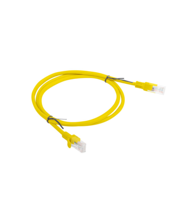 CABLE RED LANBERG LATIGUILLO CAT6 UTP 1M AMARILLO FLUKE PASSED