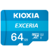 MICRO SD KIOXIA 64GB EXCERIA UHS I C10 R100 CON ADAPTADOR