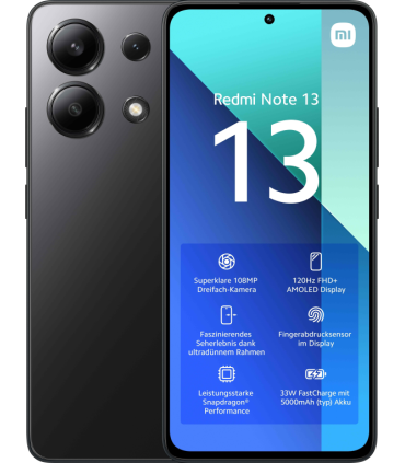 SMARTPHONE XIAOMI REDMI NOTE 13 667 8GB RAM 256GB ROM BLACK