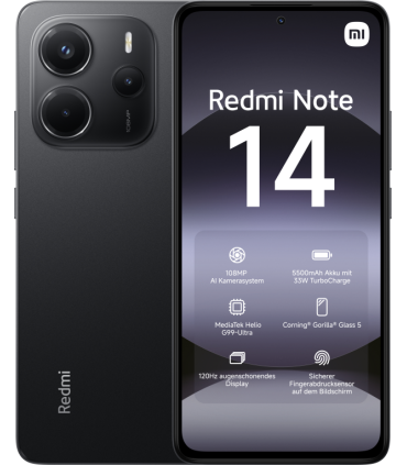 SMARTPHONE REDMI NOTE 14 4G 6GB 128GB NEGRO