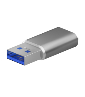 MINI ADAPTADOR AISENS USB 32 GEN2 USB 203A USB C H A M GRIS