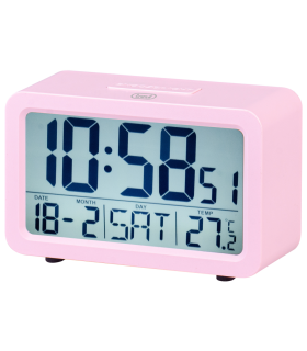 RELOJ DESPERTADOR TREVI SLD 3P60 DIGITAL ALARM CLOCK PINK