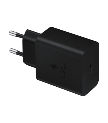 CARGADOR RAPIDO SAMSUNG EP T4510 45W USB C CON CABLE NEGRO