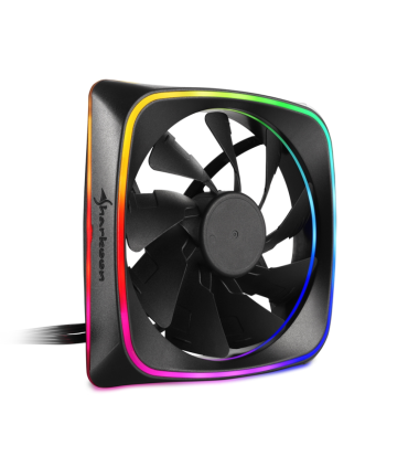 VENTILADOR CAJA SHARKOON SHARK LIGHTS FAN 120X120X 25 MM RGB LED