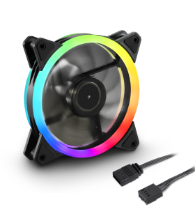 VENTILADOR CAJA SHARKOON SHARK BLADES FAN 120X120X 255 MM PWM RGB