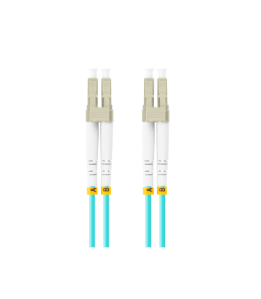 CABLE DE FIBRAOPTICA LANBERG 5M MULTI LC UPC LC UPC DUPLEX OM3 50 125 LSZH AZUL