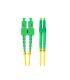 CABLE DE FIBRAOPTICA LANBERG 2M MONO SC APC LC APC DUPLEX G657A1 LSZH AMARILL