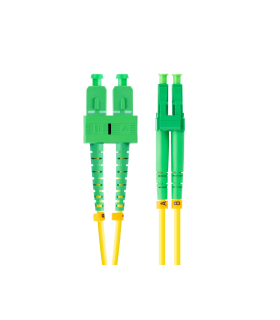 CABLE DE FIBRAOPTICA LANBERG 2M MONO SC APC LC APC DUPLEX G657A1 LSZH AMARILL