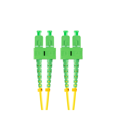 CABLE DE FIBRAOPTICA LANBERG 2M MONO SC APC SC APC DUPLEX G657A1 LSZH AMARILL