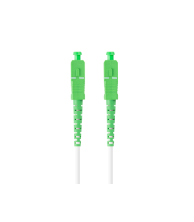 CABLE DE FIBRAOPTICA LANBERG 15M MONO SC APC SC APC SIMPLEX G657A2 LSZH BLANC