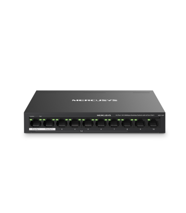 SWITCH MERCUSYS MS110P 10 PUERTOS 10 100MBPS Y 8 PUERTOS POE