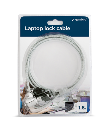CABLE SEGURIDAD PARA PORTATIL GEMBIRD CON LLAVE