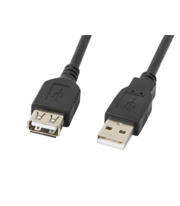 CABLE ALARGADOR LANBERG USB 20 MACHO HEMBRA 07M NEGRO