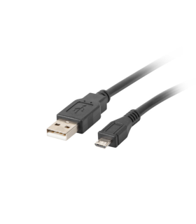 CABLE USB LANBERG 20 MACHO MICRO USB MACHO 03M NEGRO