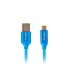 CABLE USB LANBERG 20 MACHO MICRO USB MACHO QUICK CHARGE 30 18M AZUL