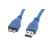 CABLE USB LANBERG 30 MACHO MICRO USB MACHO 05M AZUL