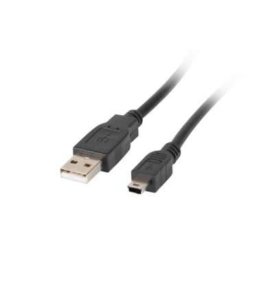 CABLE USB LANBERG 20 MACHO MINI USB MACHO 18M NEGRO
