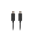 CABLE 20 LANBERG USB C MACHO USB C MACHO 05M NEGRO