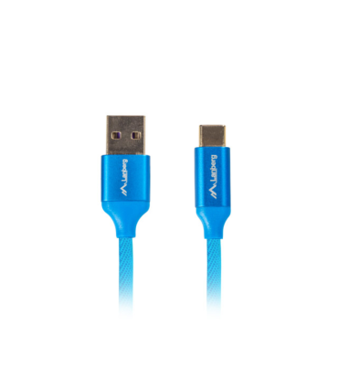 CABLE USB LANBERG 20 MACHO USB C MACHO QUICK CHARGE 30 05M AZUL