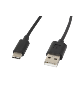 CABLE USB LANBERG 20 MACHO USB C MACHO 18M NEGRO