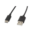 CABLE USB LANBERG 2.0 MACHO/USB C MACHO 1.8M NEGRO