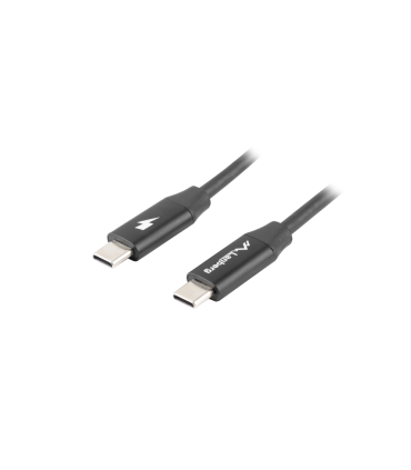CABLE USB LANBERG 20 MACHO USB C MACHO QUICK CHARGE 40 18M NEGRO