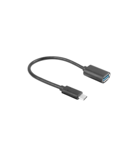 ADAPTADOR USB LANBERG USB C M 31 A USB A H 15CM OTG NEGRO