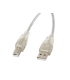 CABLE USB 20 LAMBERG USB A MACHO A USB B MACHO 18M FERRITA TRANSP