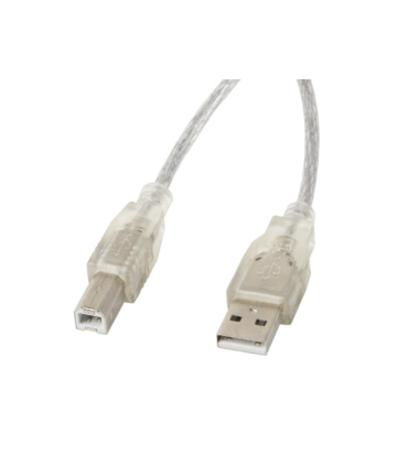 CABLE USB 20 LAMBERG USB A MACHO A USB B MACHO 18M FERRITA TRANSP