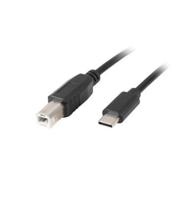 CABLE LANBERG USB C MACHO A USB B 20 MACHO 18M NEGRO