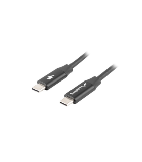 CABLE LANBERG USB C MACHO MACHO 05M QUICK CHARGE NEGRO