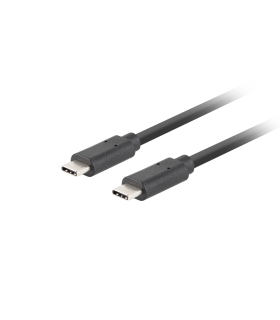 CABLE USB C LANBERG 31 GEN 2 MACHO MACHO 10GB S PD100W 05M NEGRO
