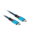 CABLE USB C 40 LANBERG MACHO MACHO 12M 100W 8K 30HZ NEGRO AZUL