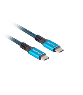 CABLE USB C 40 LANBERG MACHO MACHO 12M 100W 8K 30HZ NEGRO AZUL