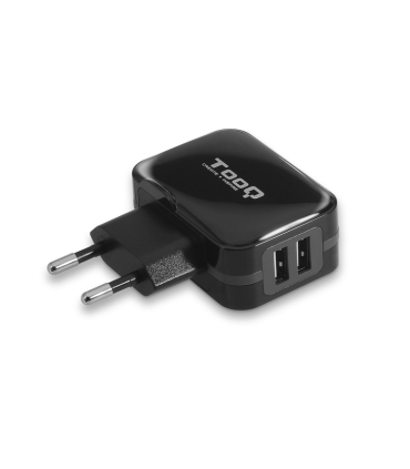 CARGADOR PARED USB TQWC 1S02 2xUSB 34 ATOTAL AI TECH NEGRO