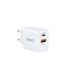 CARGADOR PARED TOOQ USB C PD 20W USB A QC 18W BLANCO